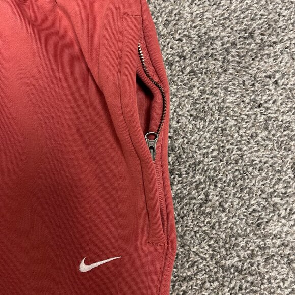 Nike Solo Swoosh Fleece Pants (Canyon Rust - CW5460-691), Size XL - Picture 3 of 4